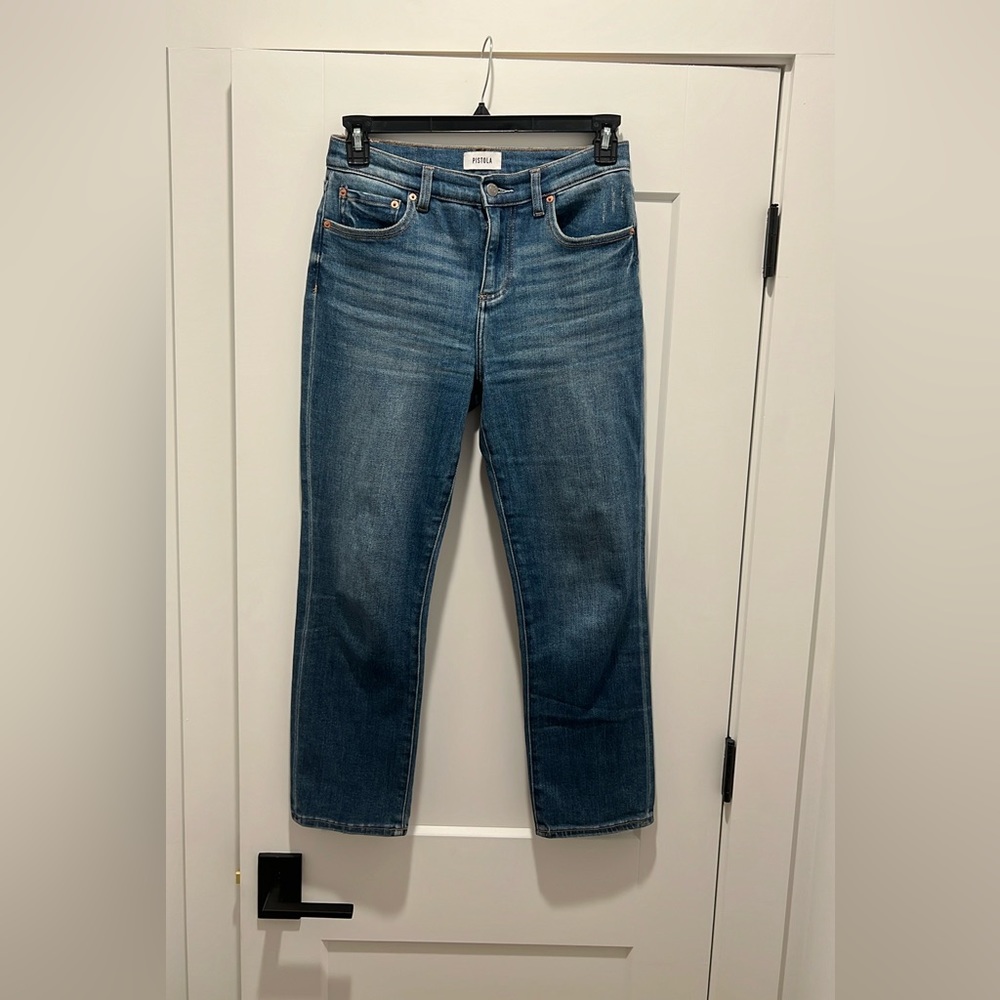 Pistola straight slim jeans like new 28